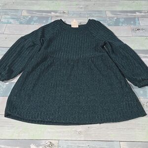 HAYDEN Girls Blue/Green Tunic sz Large